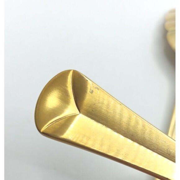 Reed & Barton Baquette Matte Gold 2 Piece Set 18/10 Stainless Vietnam Flatware - Picture 4 of 6